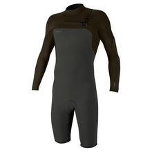 O'Neill Hyperfreak 2mm Chest Zip Long-Sleeve Shorty Raven/Army