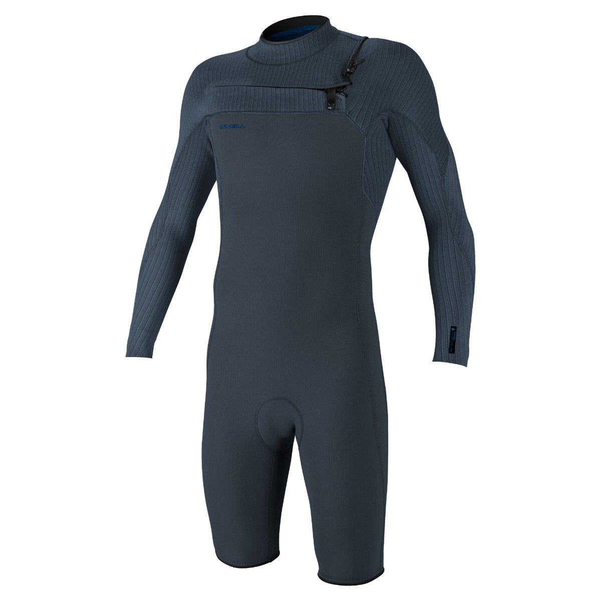 O'Neill Hyperfreak 2mm Chest Zip L/S Shorty Wetsuit in Dark Orion / Copen Blue