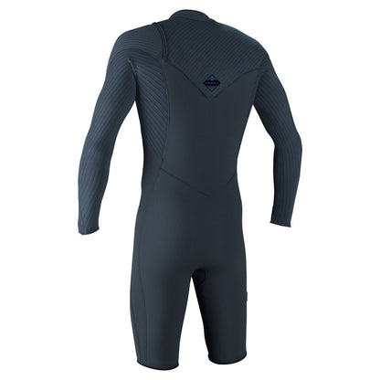 O'Neill Hyperfreak 2mm Chest Zip L/S Shorty Wetsuit 2025 - Dark Orion / Copen Blue