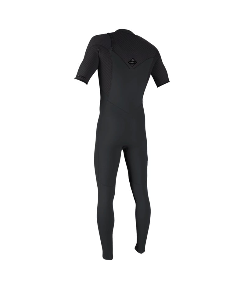 O'Neill Hyperfreak 2mm Chest Zip Short Sleeved Wetsuit 2026 - Tempered Steel / Graphite