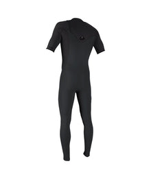 O'Neill Hyperfreak 2mm Chest Zip Short Sleeved Wetsuit 2026 - Tempered Steel / Graphite