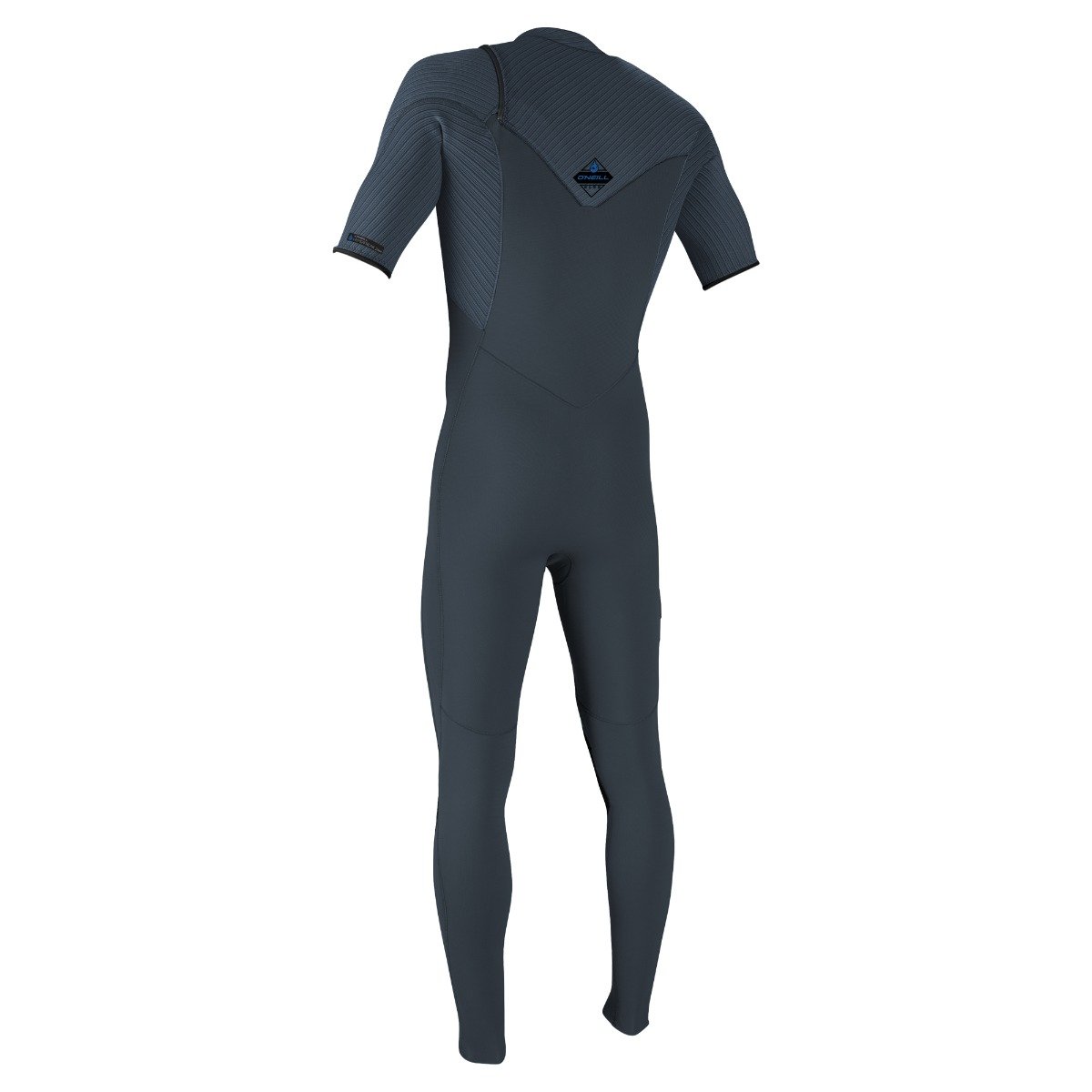 O'Neill Hyperfreak 2mm Chest Zip Short-Sleeved Wetsuit 2025 - Dark Orion / Copen Blue