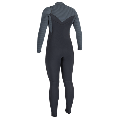 O'Neill Blueprint 5/4+mm Womens Chest Zip Wetsuit - Black/Shade - Back