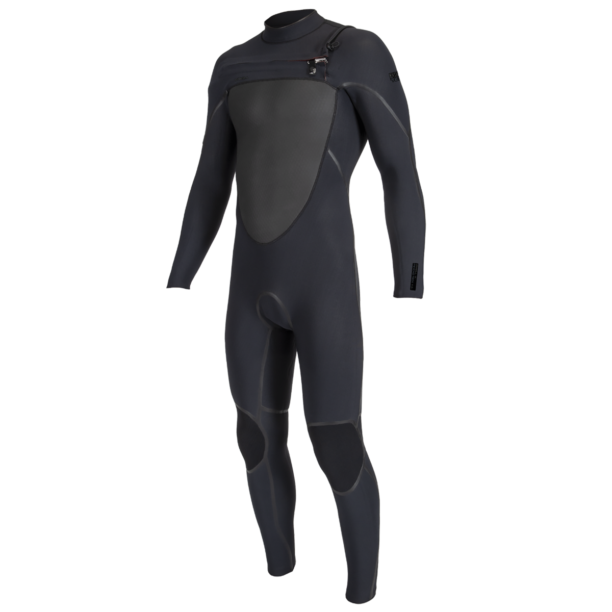 O'Neill Psycho Tech 4/3+mm Mens Chest Zip Wetsuit - Black - Front