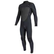 O'Neill Psycho Tech 4/3+mm Mens Chest Zip Wetsuit - Black - Front