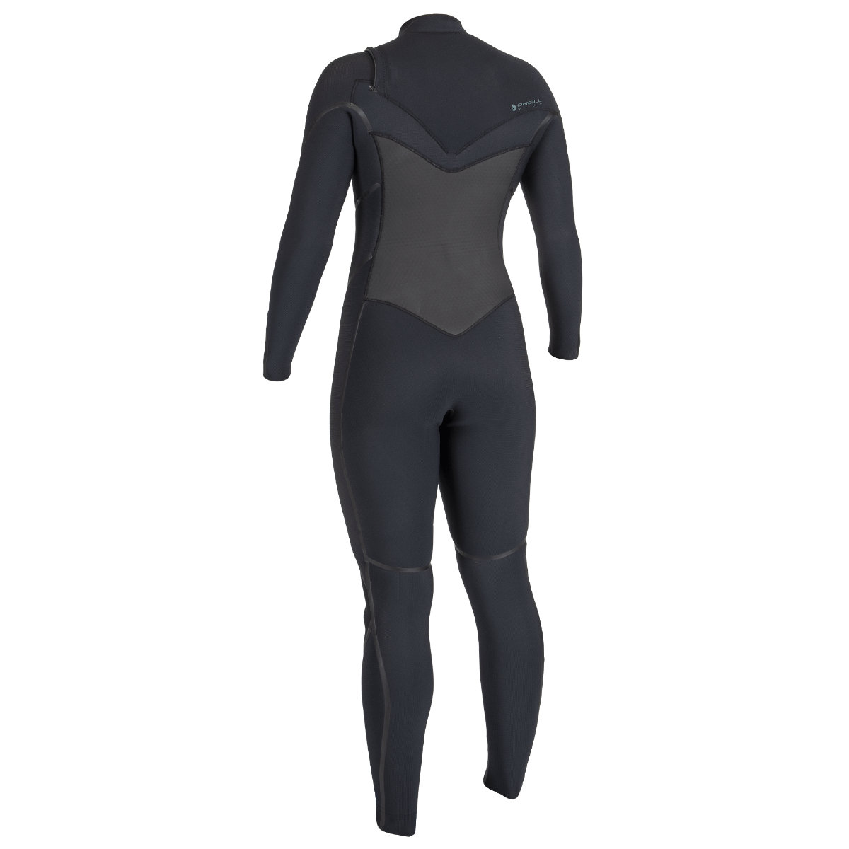 O'Neill Psycho Tech 5/4+mm Womens Chest Zip Wetsuit - Black - Back