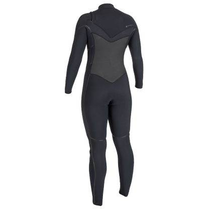 O'Neill Psycho Tech 5/4+mm Womens Chest Zip Wetsuit - Black - Back
