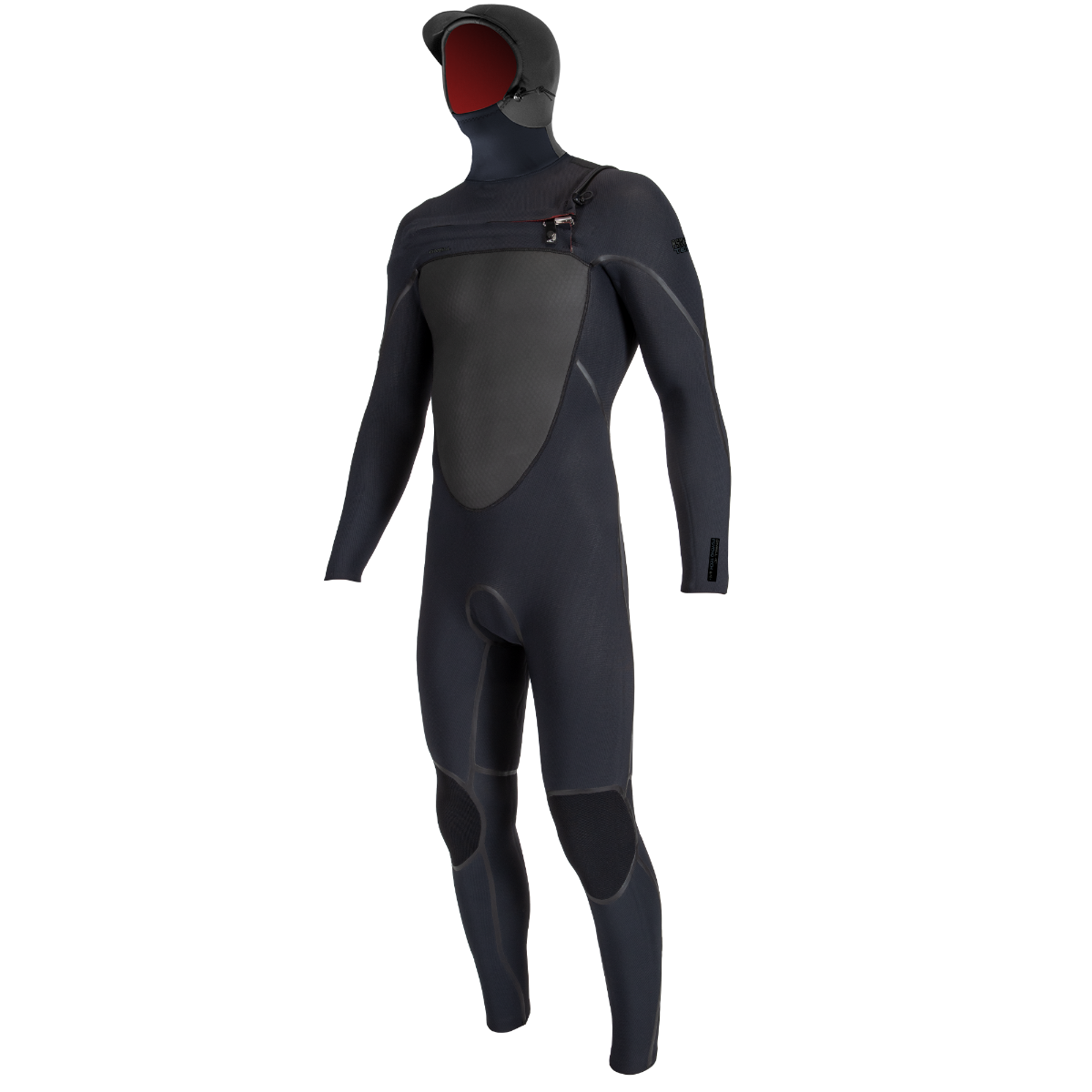 O'Neill Psycho Tech 6/4+mm Mens Chest Zip Winter Wetsuit - Black - Front