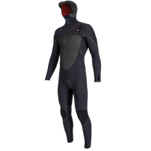O'Neill Psycho Tech 6/4+mm Mens Chest Zip Winter Wetsuit - Black - Front
