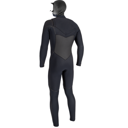 O'Neill Psycho Tech 6/4+mm Mens Chest Zip Winter Wetsuit - Black - Back