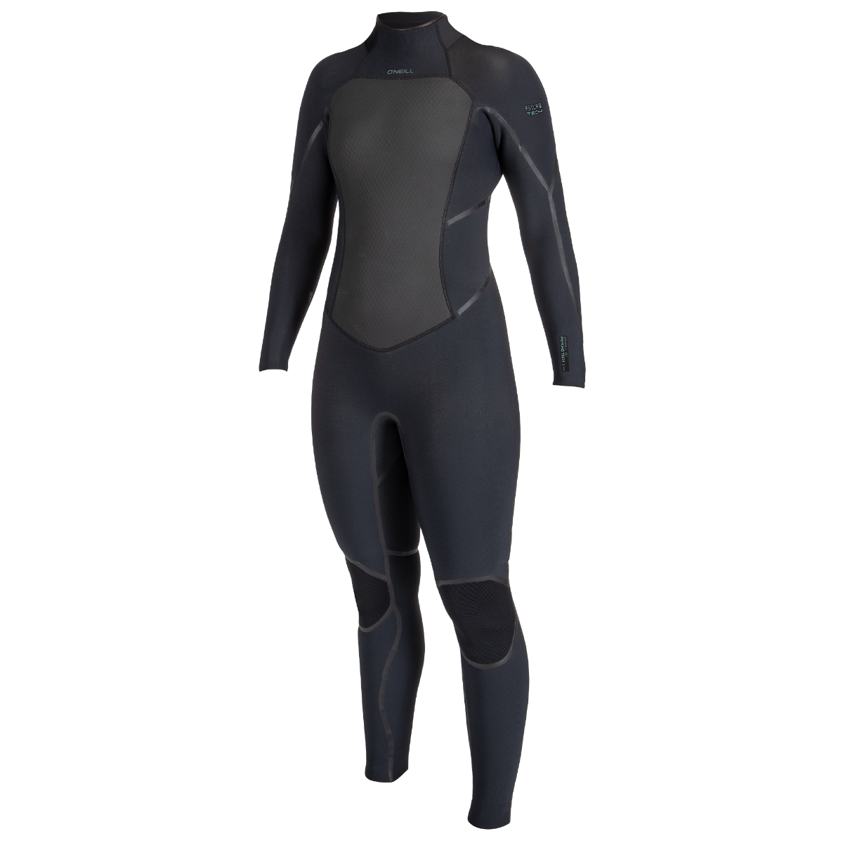 O'Neill Psycho Tech 5/4+mm Womens Back Zip Wetsuit - Black - Full View