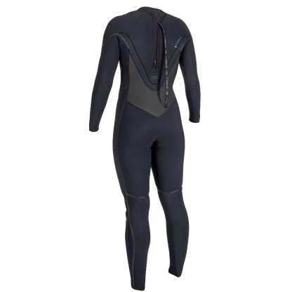 O'Neill Psycho Tech 5/4+mm Womens Back Zip Wetsuit - Black - Back