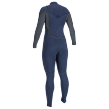 O'Neill Hyperfreak Fire 5/4+mm Chest Zip Wetsuit - Navy/Shade - Back