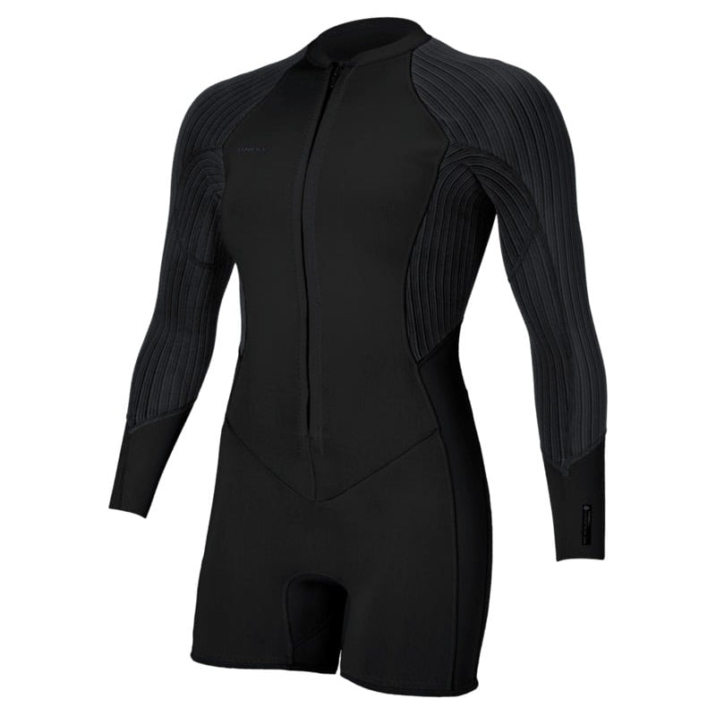 O'Neill Women's Hyperfreak 2/1.5mm Front Zip LS Shorty 2026 - Black