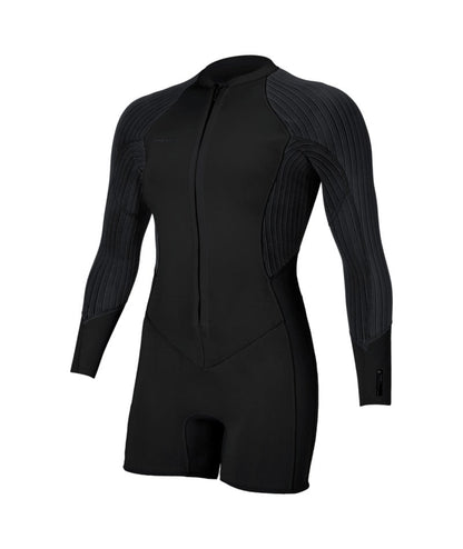 O'Neill Womens Hyperfreak 3/2+mm Chest Zip Wetsuit (UK 10) SAMPLE in Arabica/Tradewinds