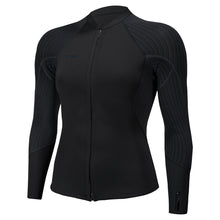 O'Neill Womens Hyperfreak 2/1.5mm Front Zip Wetsuit Jacket in Black