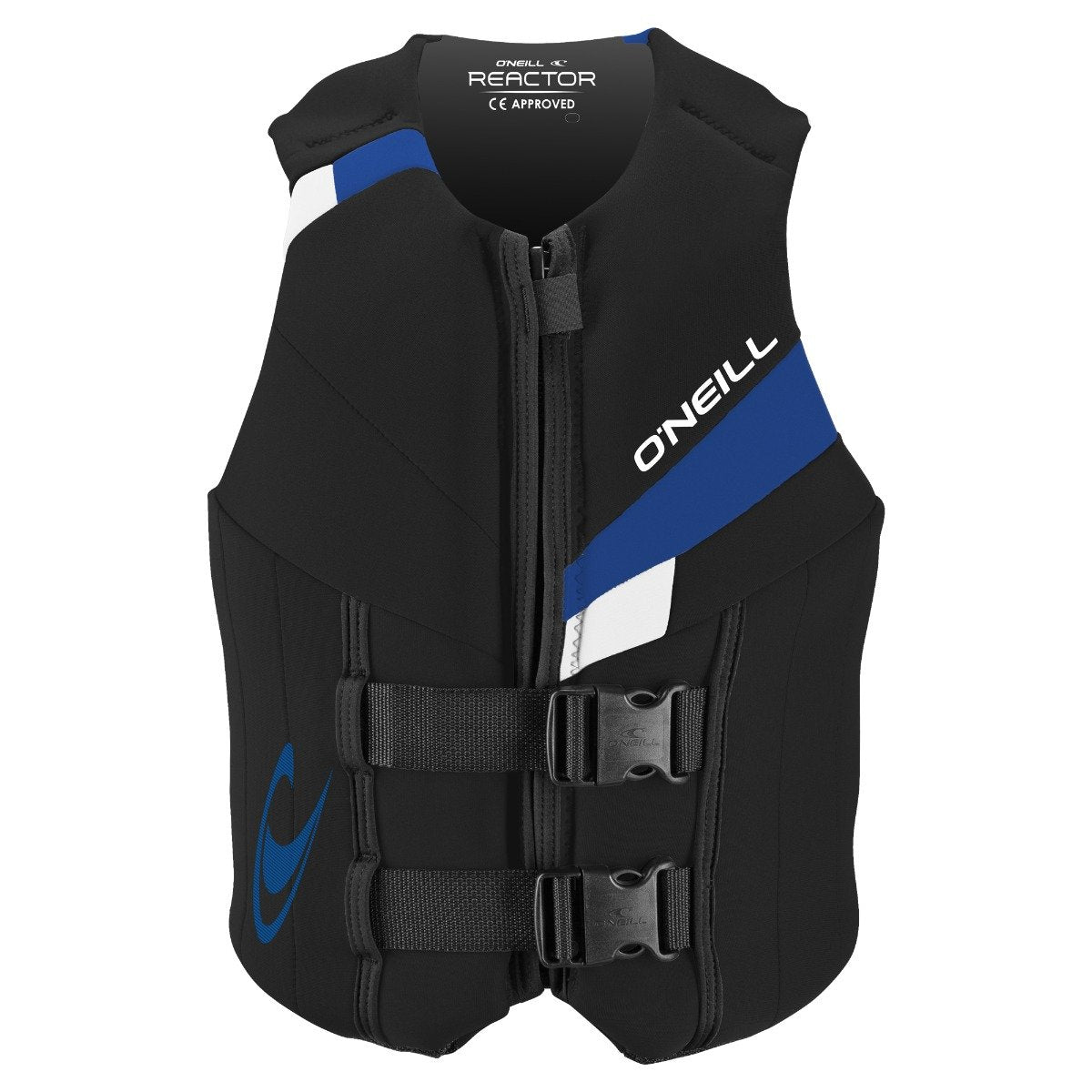 O'Neill Youth Reactor ISO 50N Life Vest in Black/White/Blue