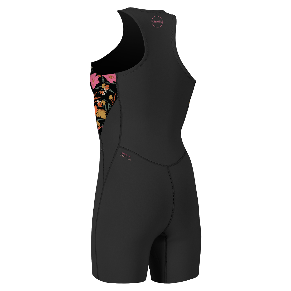 O'Neill Bahia 1/5mm Women's Front Zip Sleeveless Shortie 2024 - Black/Bluemchen