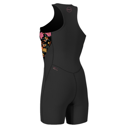 O'Neill Bahia 1/5mm Women's Front Zip Sleeveless Shortie 2024 - Black/Bluemchen