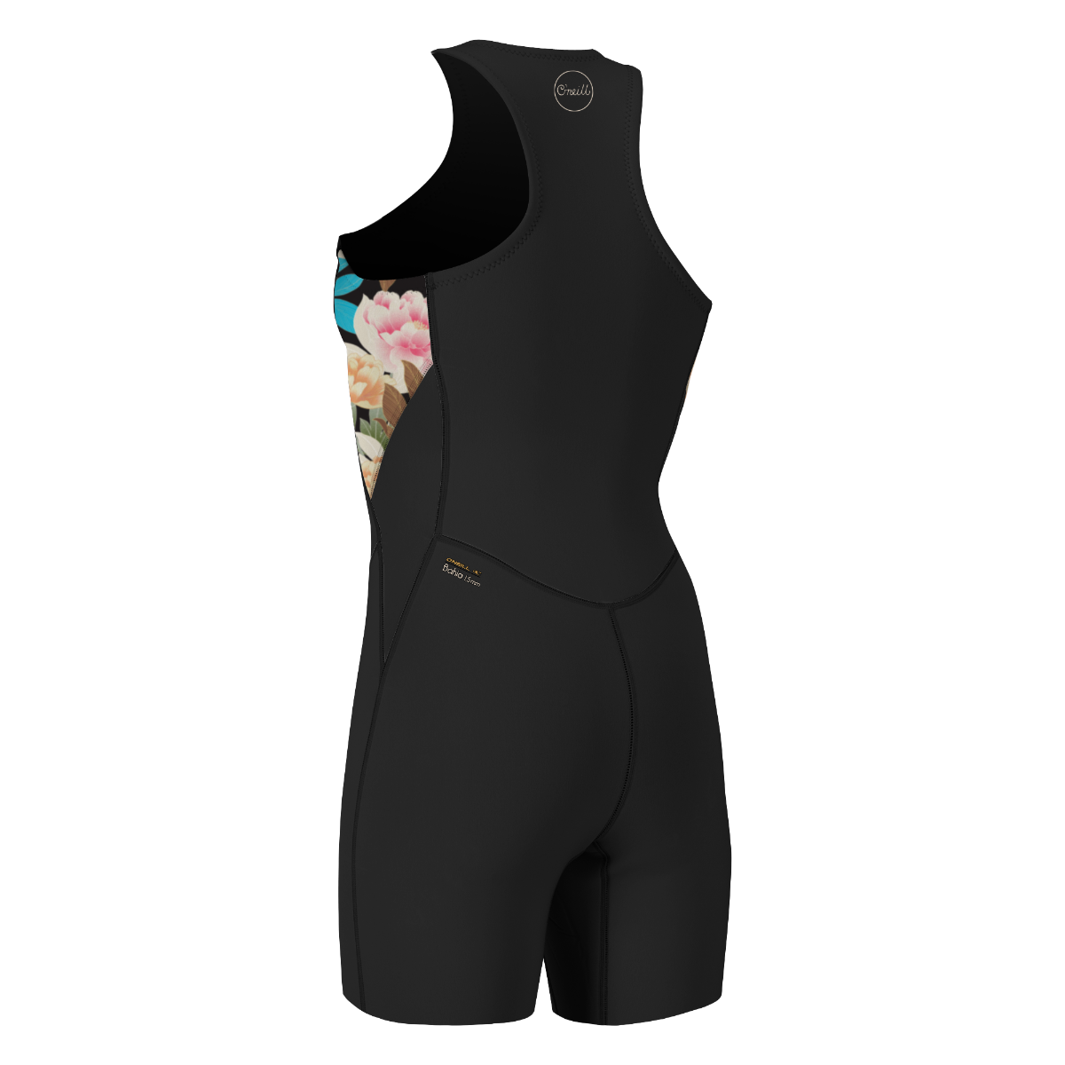 O'Neill Bahia 1.5mm Women's Front Zip Sleeveless Shorty 2025 - Black / Mikah Floral