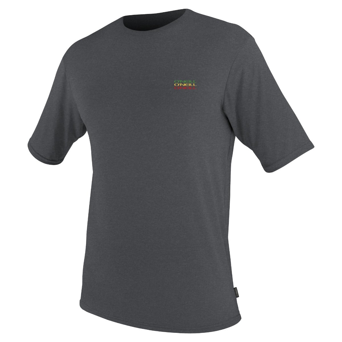 O'Neill Mens Trvlr Hybrid Short-Sleeved Graphic Sun Shirt in Graphite