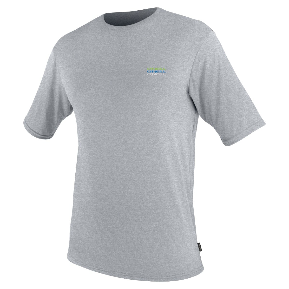 O'Neill Mens Trvlr Hybrid Short-Sleeved Graphic Sun Shirt in Smoke
