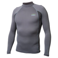 O'Neill Mens Trvlr Graphic Skins Long Sleeve Rash Guard in Smoke Tri-Glo