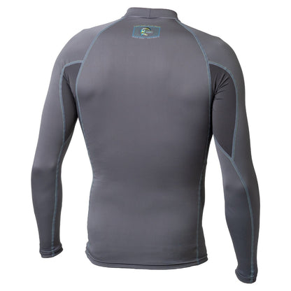 O'Neill Mens Trvlr Graphic Skins L/S Rash Guard - Smoke Tri-Glo