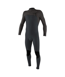 O'Neill Hyperfreak Wind 4/3+mm Chest Zip Wetsuit 2026 - Tempered Steel / Graphite