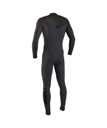 O'Neill Hyperfreak Wind 4/3+mm Chest Zip Wetsuit 2026 - Tempered Steel / Graphite