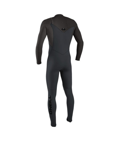 O'Neill Hyperfreak Wind 4/3+mm Chest Zip Wetsuit 2026 - Tempered Steel / Graphite