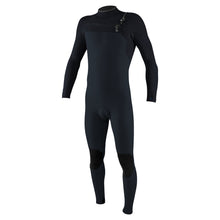 O'Neill Hyperfreak Wind 4/3+mm Chest Zip Wetsuit 2026 - Carbon / Dark Slate