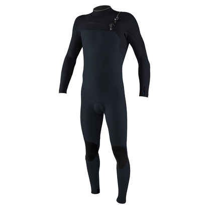 O'Neill Hyperfreak Wind 4/3+mm Chest Zip Wetsuit 2026 - Carbon / Dark Slate