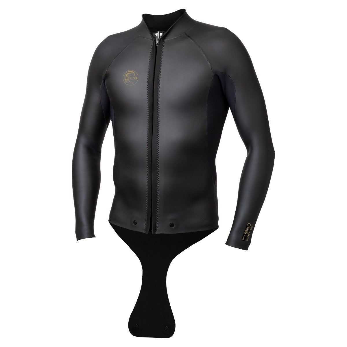 O'Neill O'Riginal 2mm Beavertail Full Zip Wetsuit Jacket in Black