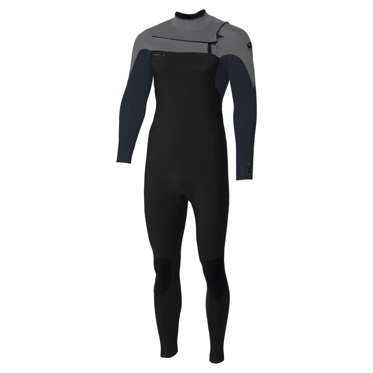 O'Neill Epic 3/2mm Chest Zip Summer Wetsuit SAMPLE - Black/Slate/Smoke