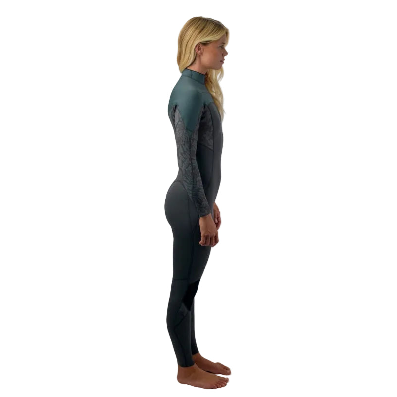 O'Neill Epic 3/2mm Women's Chest Zip Summer SAMPLE Wetsuit 2026 - Tempered Steel / Shaded Island Sky / Shade