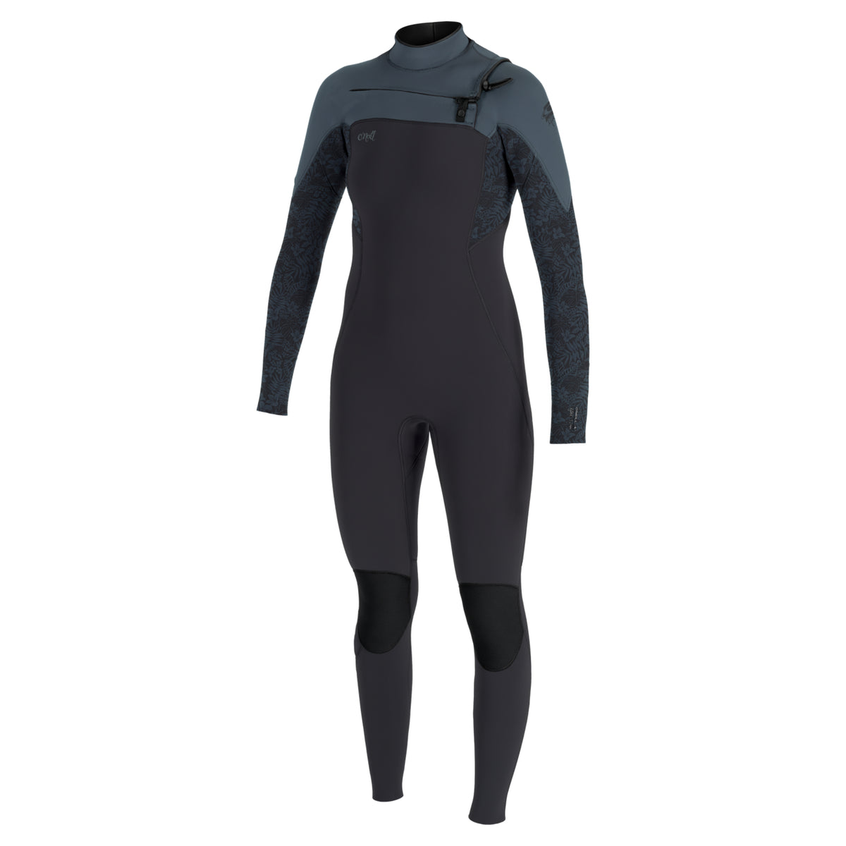 O'Neill Womens Epic 3/2mm Chest Zip Summer Wetsuit 2026 - Tempered Steel / Shaded Island Sky / Shade