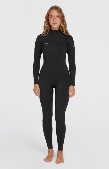 O'Neill Epic 3/2mm Women's Chest Zip Summer Wetsuit 2026 - Black