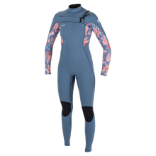 O'Neill Epic 3/2mm Womens Chest Zip Summer Wetsuit - Copenblu/Painted Tropics