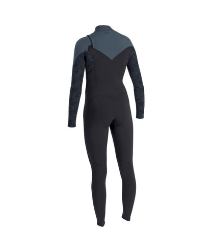 O'Neill Womens Epic 4/3mm Chest Zip Wetsuit 2026 - Tempered Steel / Shaded Island Sky / Shade