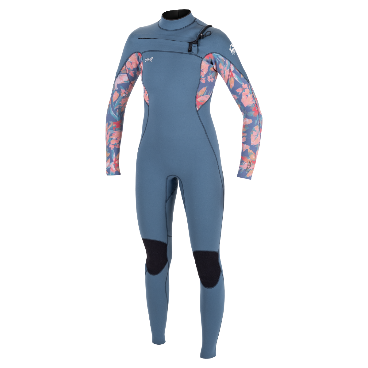 O'Neill Epic 4/3mm Womens Chest Zip Wetsuit - Copenblu/Painted Tropics