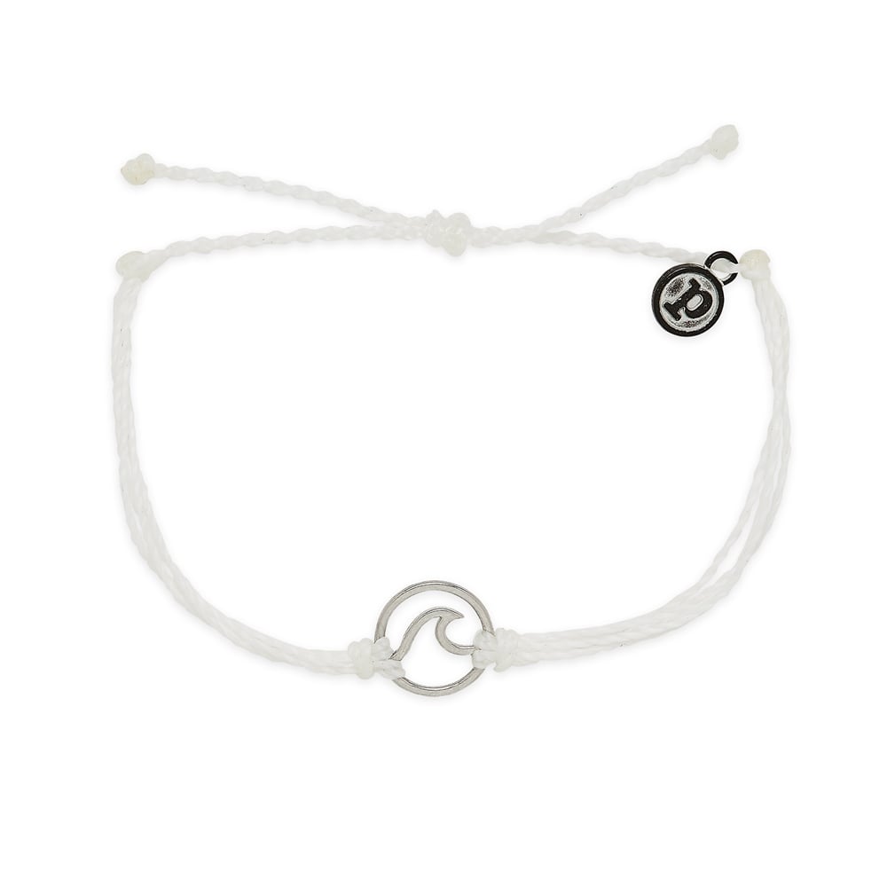 Pura Vida Bracelets Silver Wave Bracelet 2021 - 5 Pack - Full View