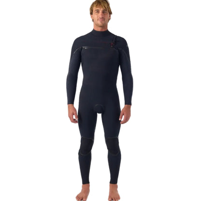O'Neill Hyperfreak Fire 3/2+mm Chest Zip Wetsuit 2026 - Black
