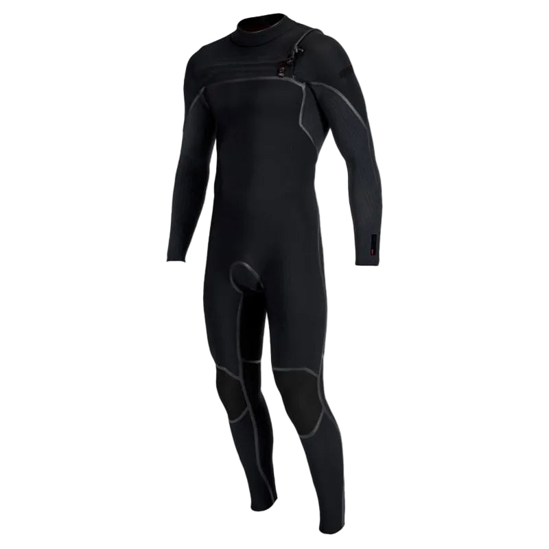 O'Neill Hyperfreak Fire 4/3mm+ Chest Zip Winter Wetsuit in Black