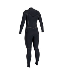 O'Neill Womens Hyperfreak Fire 4/3+mm Chest Zip Wetsuit 2026 - Black