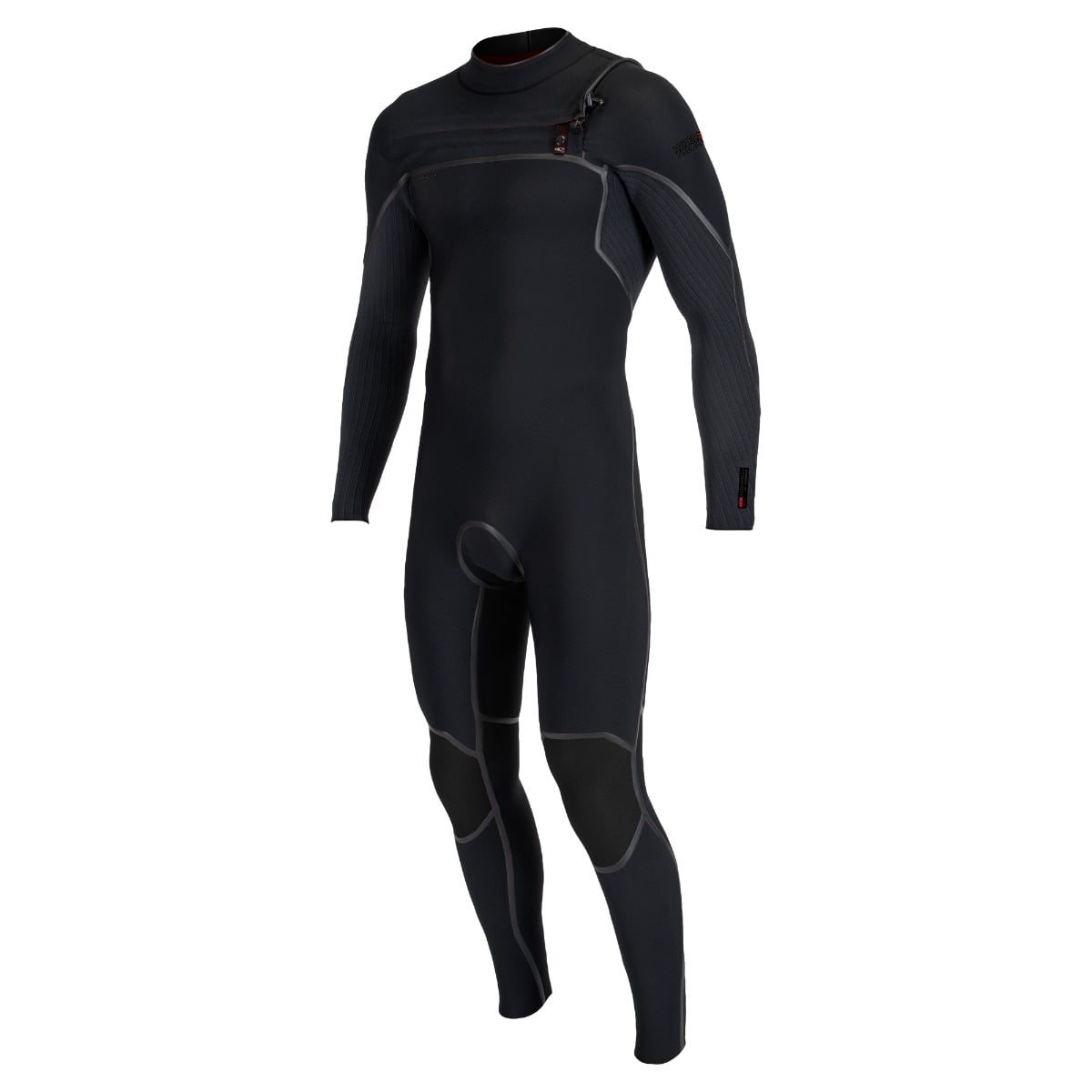 O'Neill Hyperfreak Fire 5/4+mm Chest Zip Winter Wetsuit in Black