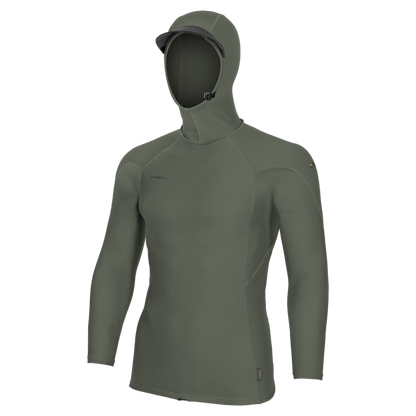 O'Neill Hyperfreak Skins Long Sleeve Mens Rash Guard W/Hood (Medium) SAMPLE  - Chimera