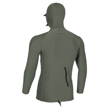 O'Neill Hyperfreak Skins Long Sleeve Mens Rash Guard W/Hood (Medium) SAMPLE  - Chimera
