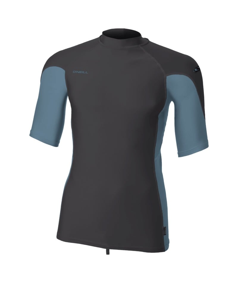 O'Neill Hyperfreak Skins S/S Rash Guard in Tempered Steel - SAMPLE - Medium