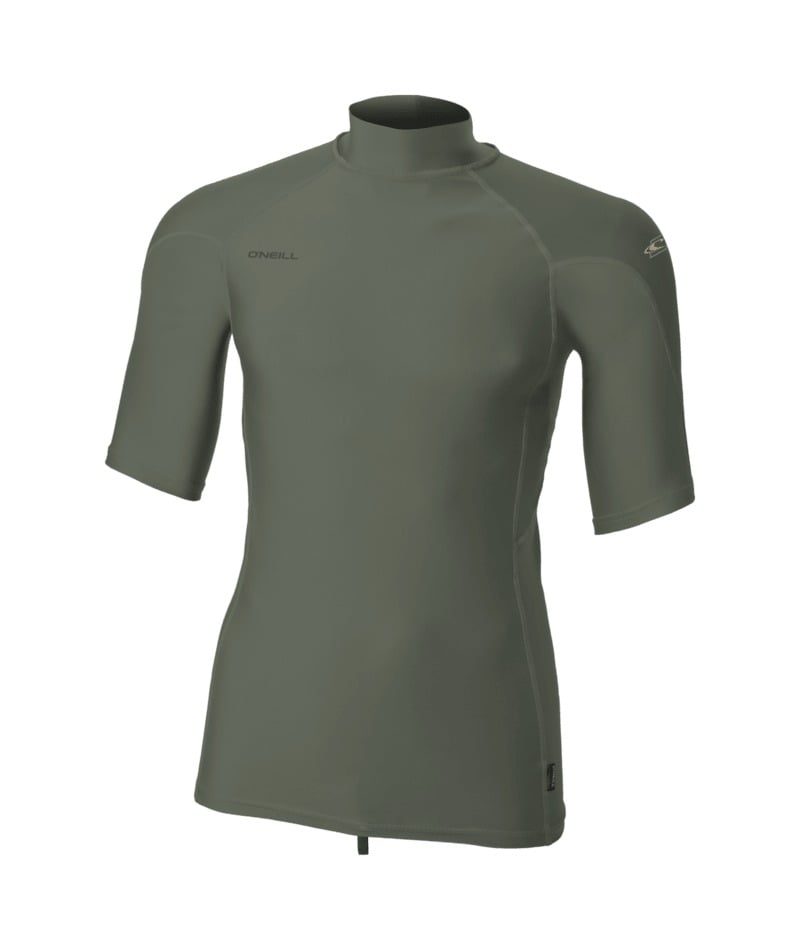 O'Neill Hyperfreak Skins Short-Sleeved Turtleneck Rash Guard in Chimera